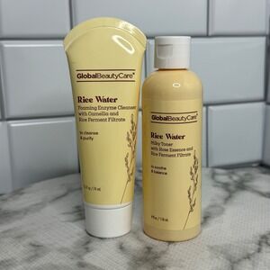 Global Beauty Care Rice Water Foaming Enzyme Cleanser and Milky Toner Skincare